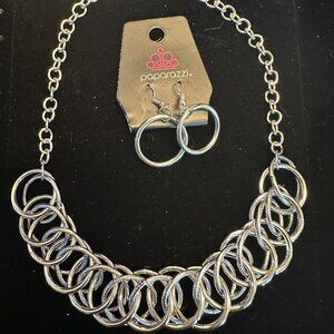 Paparazzi Heavy Metal Hero Silver Necklace